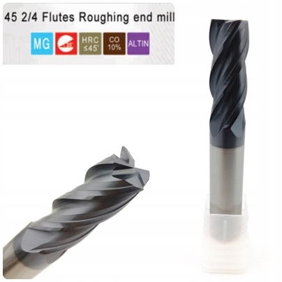 Tvrdokovová fréza 10mm L75 4 čepele 45HRC ED100